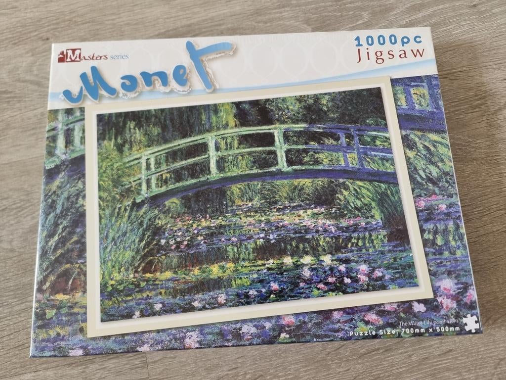 1000-pc Monet The Japanese Footbridge Jigsaw Puzzle, Nieuw (, Ophalen of Verzenden, 500 t/m 1500 stukjes, Nieuw
