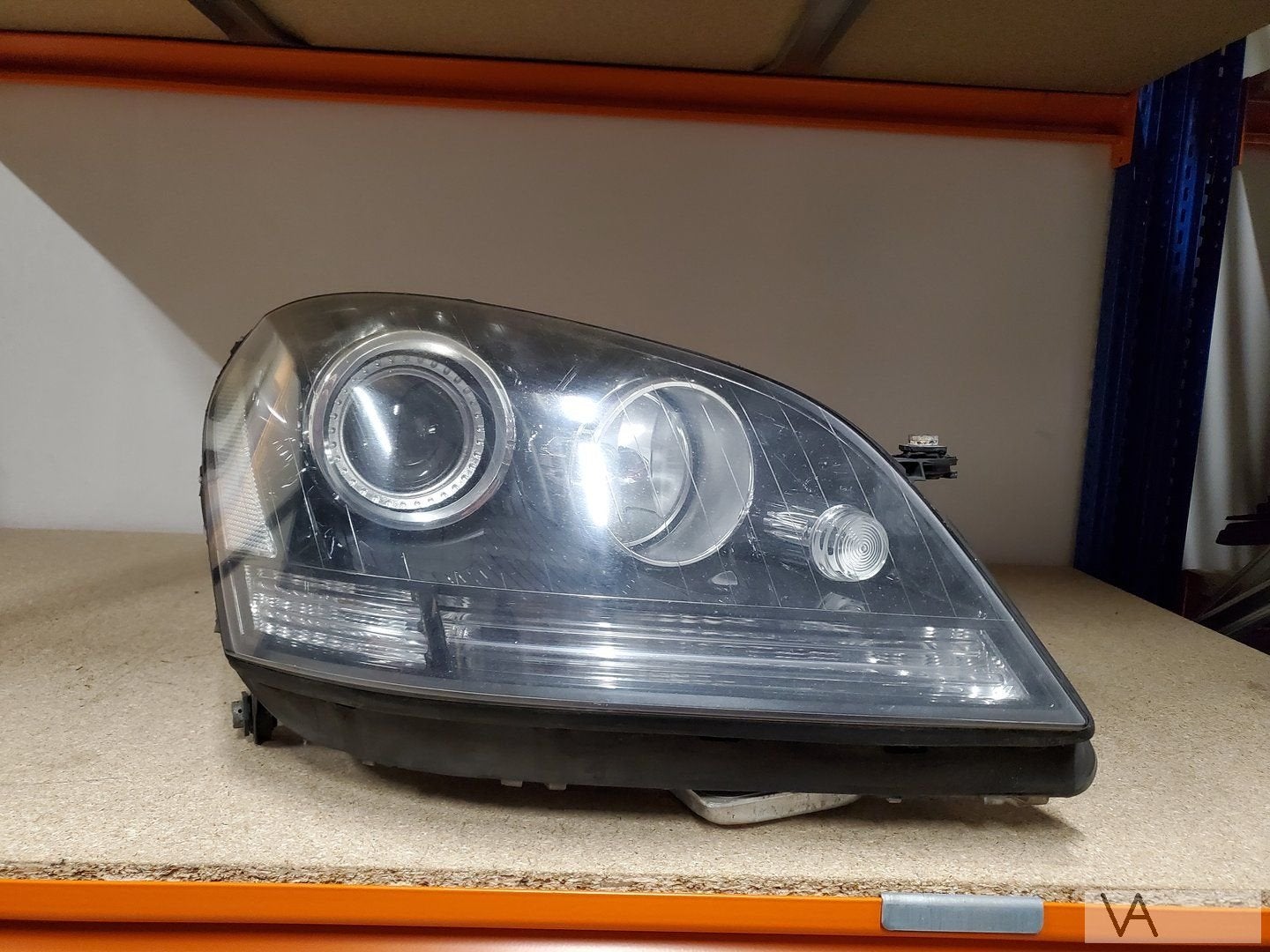 Mercedes ML W164 2005-2009 xenon koplamp rechts zwarte inleg, Gebruikt, -, Ophalen of Verzenden, -