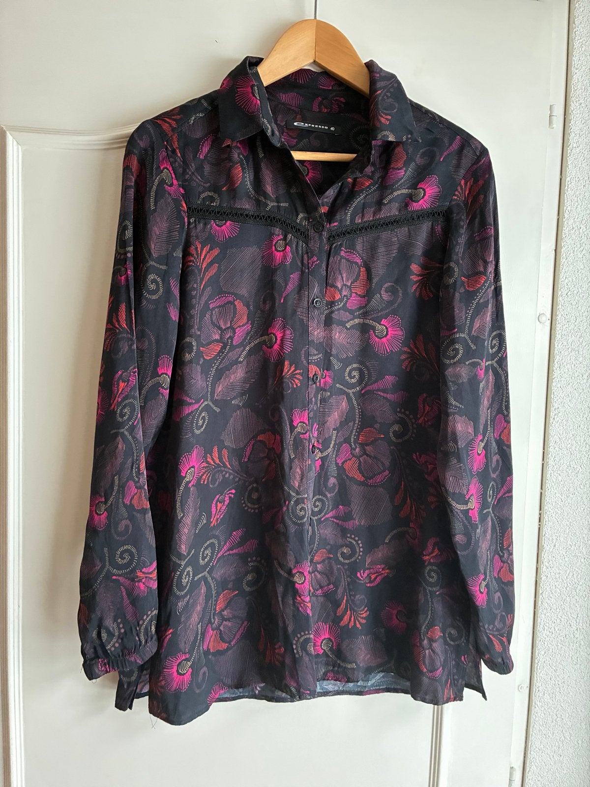 Mooie Expresso blouse maat 40 met bloemenprint, Ophalen of Verzenden, Zo goed als nieuw, Maat 38/40 (M), Meerkleurig