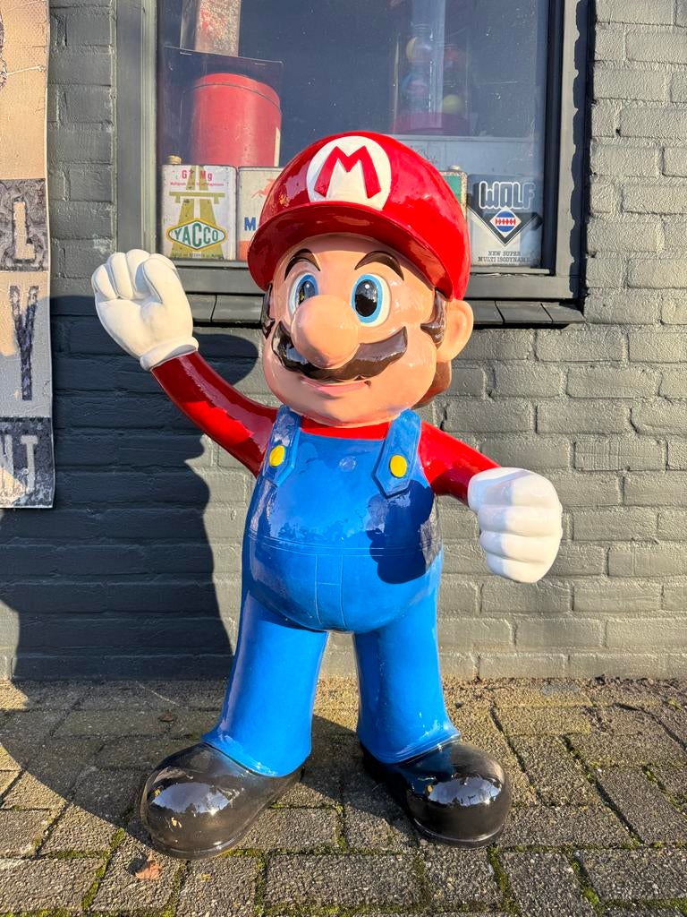 Grote Super Mario Beeld - Perfect voor Decoratie, Verzamelen, Ophalen, ., Zo goed als nieuw, .