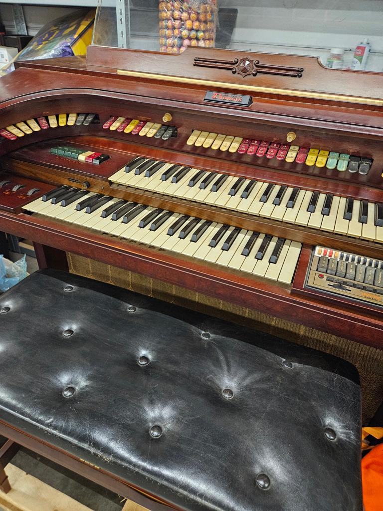 Thomas orgel Vintage met bankje, Muziek en Instrumenten, Ophalen, Gebruikt, 2 klavieren, Orgel