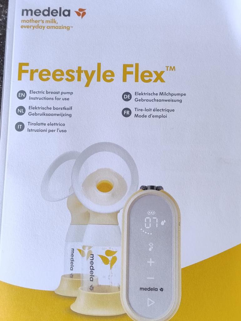 Dubbele borstkolf Medela Freestyle Flex, Ophalen of Verzenden, Zo goed als nieuw, Borstkolf