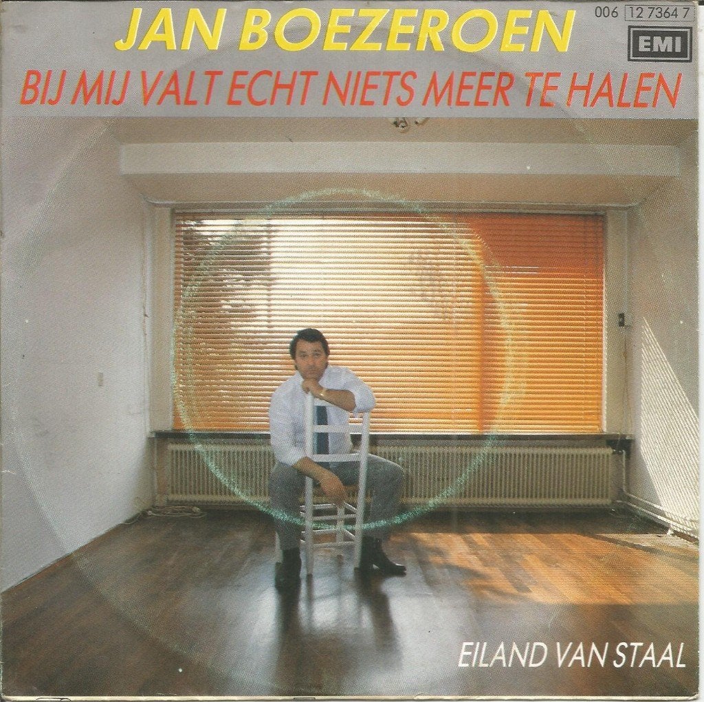 Jan Boezeroen – Bij Mij Valt Echt Niets Meer Te Halen (1986), Gebruikt, Fotohoes, 7 inch, Ophalen of Verzenden