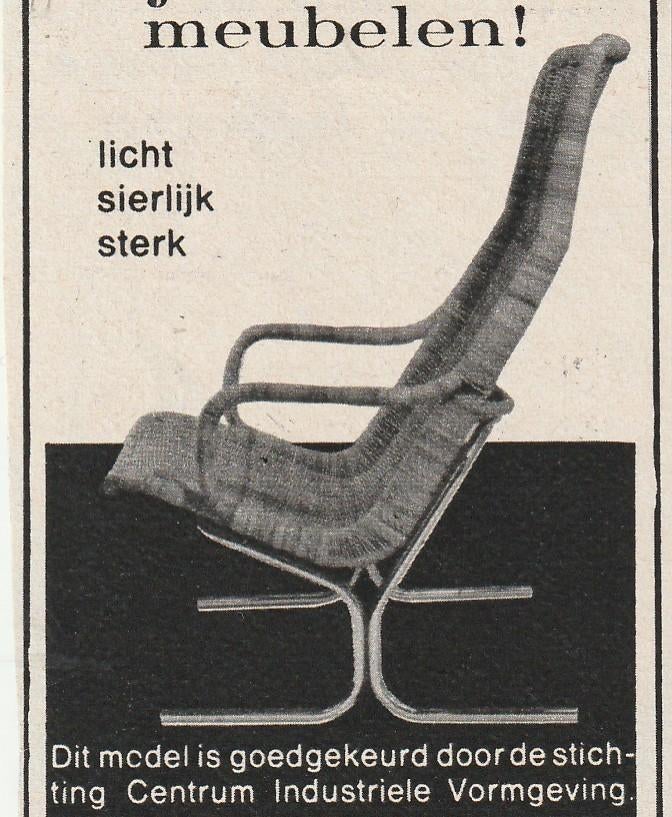 Retro reclame 1968 Jonkers rotan Noordwolde sterke stoel, Verzenden, Overige typen