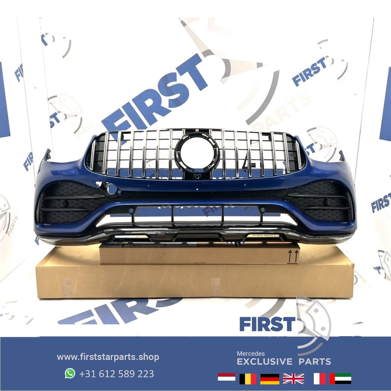 W253 BUMPER GLC AMG LINE FACELIFT VOORBUMPER Mercedes 2018-2, Gebruikt, -, Voor, Ophalen of Verzenden