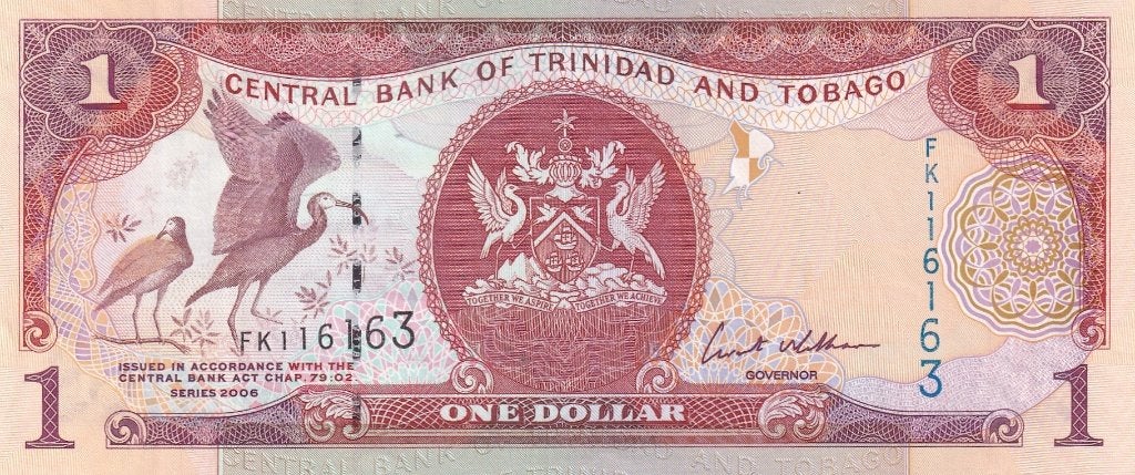 Trinidad en Tobago 1 dollar 2006 ht8, Postzegels en Munten, Bankbiljetten | Amerika, Verzenden, Midden-Amerika, Los biljet