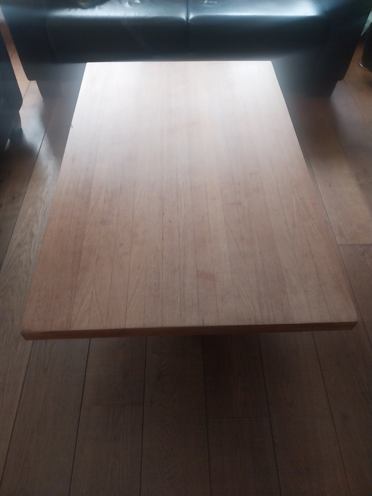 Salontafel met stalen voet, Gebruikt, 100 tot 150 cm, Modern, Industrieel, 50 tot 100 cm
