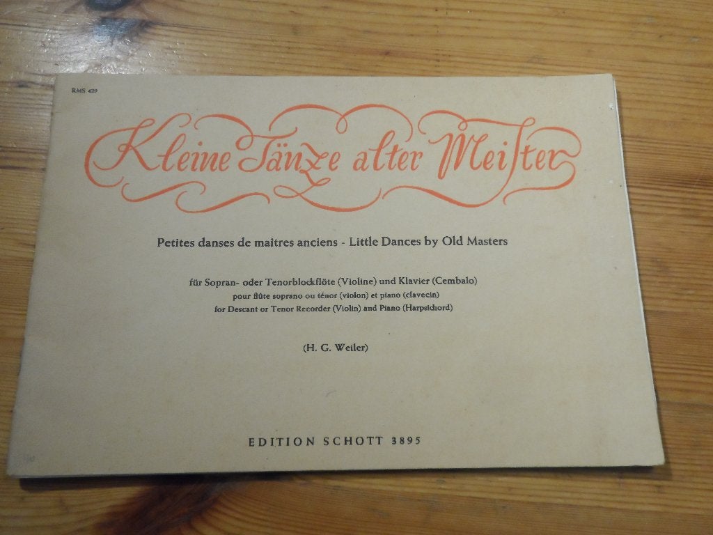 Kleine tanze alter meister / aus alt england, Gebruikt, Piano, Klassiek, Ophalen of Verzenden