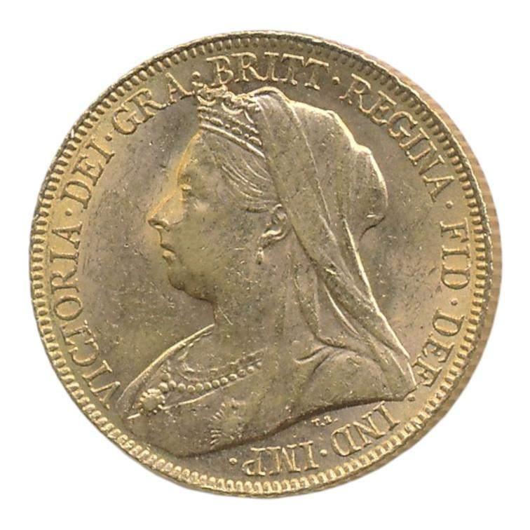 Verenigd Koninkrijk gouden pond 1900 Victoria, Ophalen of Verzenden, Overige landen, Losse munt