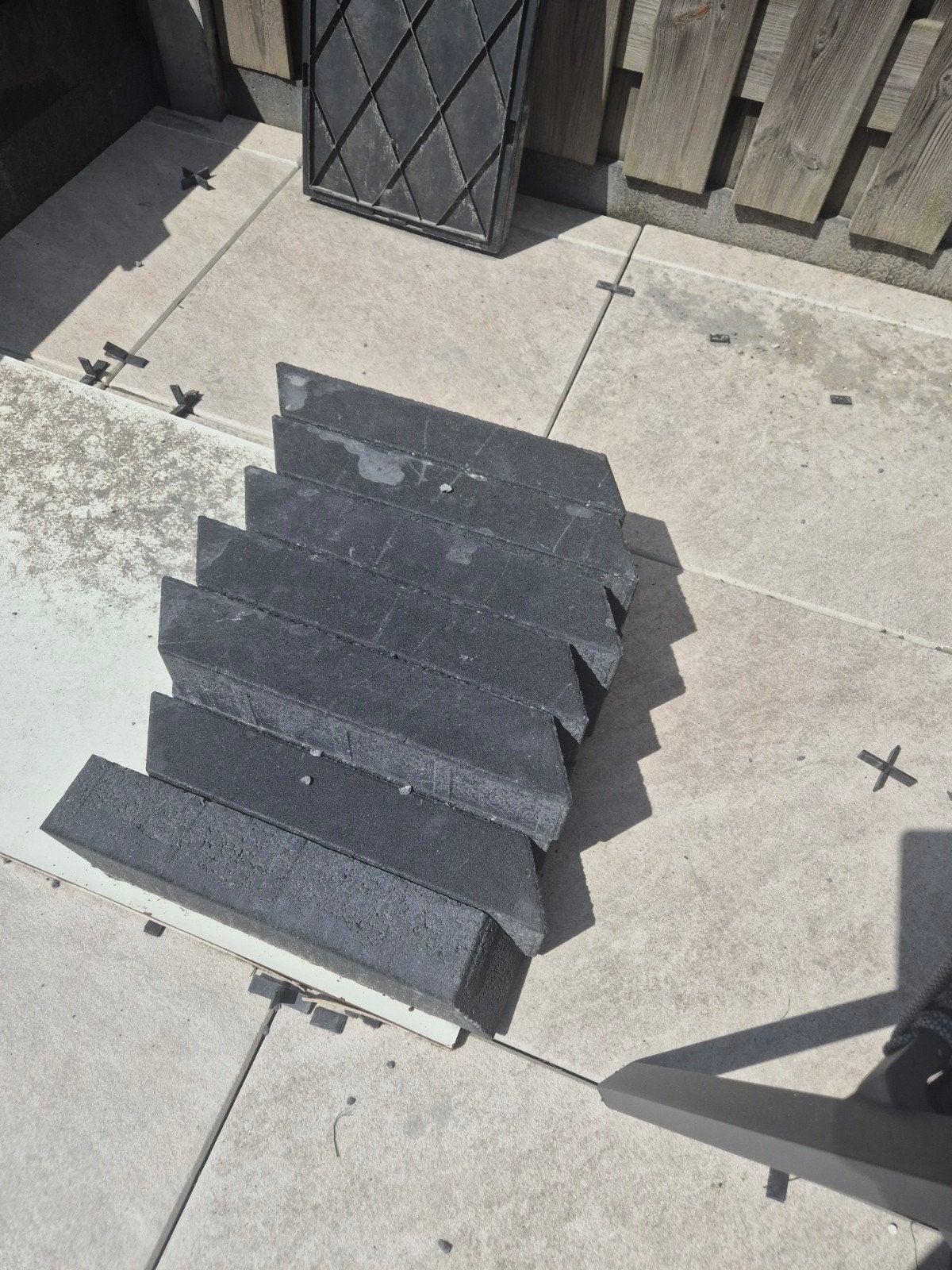 Romano Punto tegels, 9 stuks, Tuin en Terras, Tegels en Klinkers, Ophalen, Nieuw, Minder dan 5 m², Beton