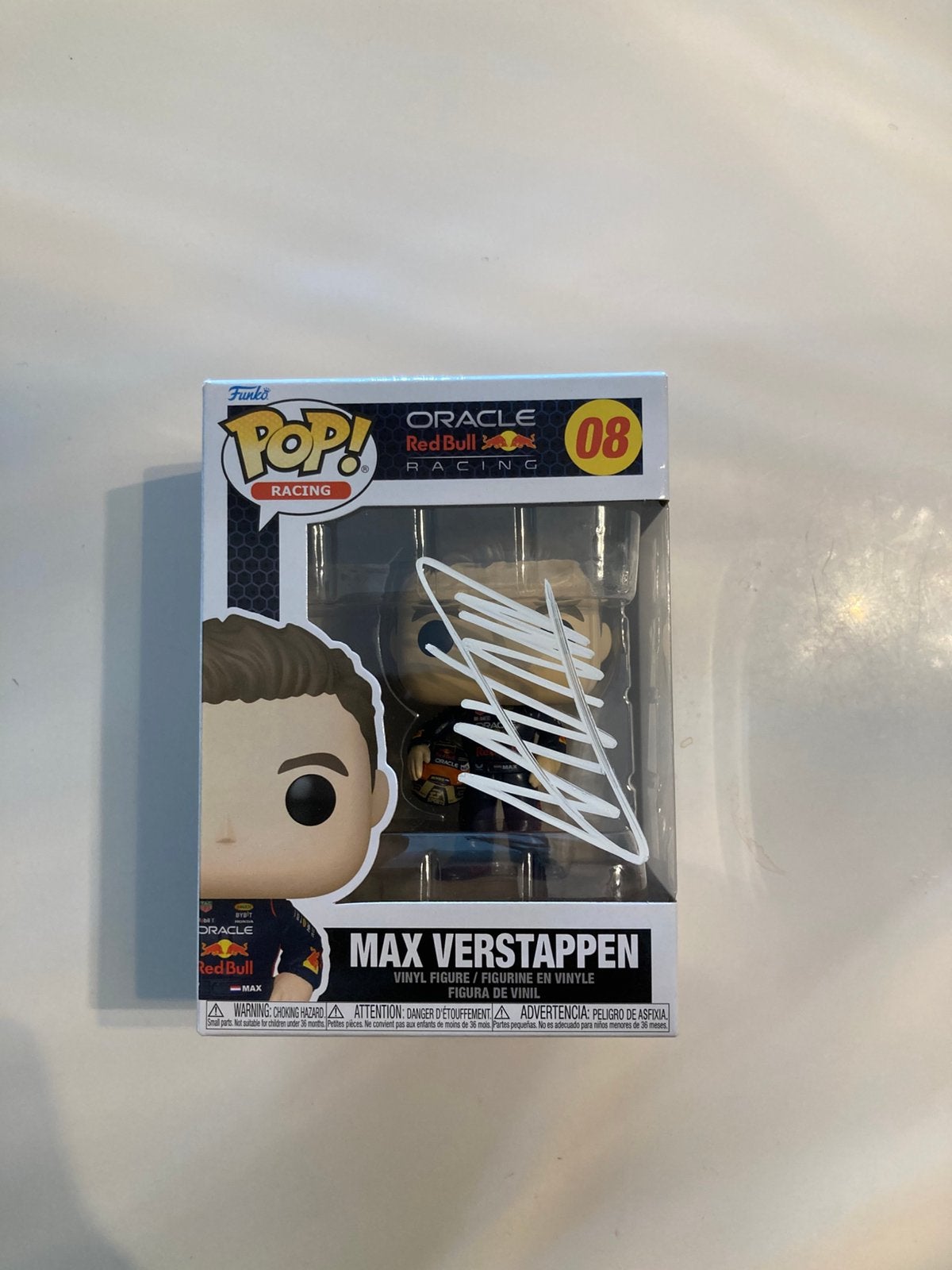 Max Verstappen funko pop 08 gesigneerd, Ophalen of Verzenden, Nieuw, Formule 1