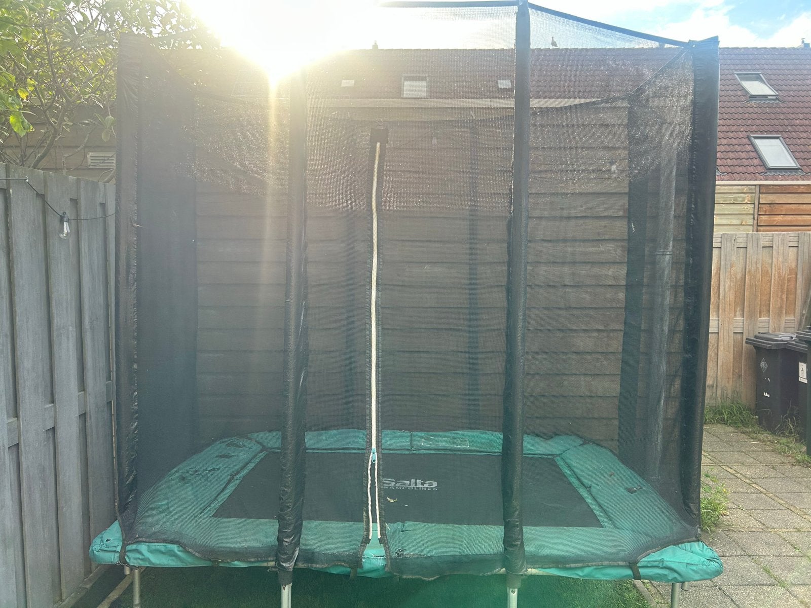 Salta Trampoline met veiligheidsnet - Gebruikt, Ophalen, Gebruikt