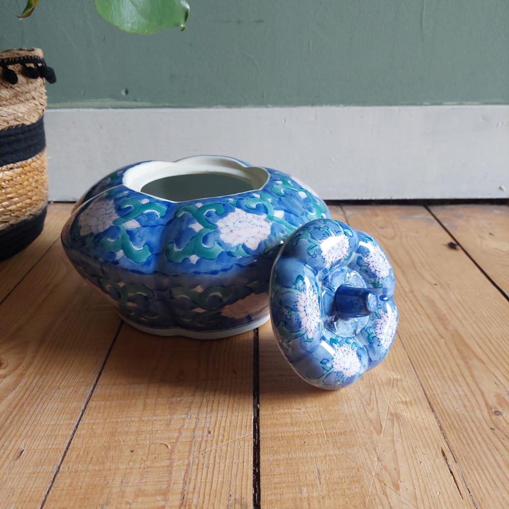 Lucky Vintage grote vintage gemberpot met deksel, Antiek en Kunst, Curiosa en Brocante, Ophalen