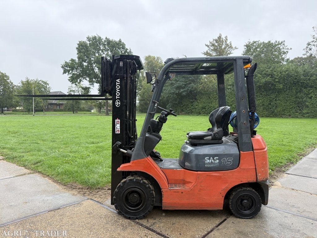 Toyota 1500KG LPG heftruck 3-delig 470CM freelift Sideshift