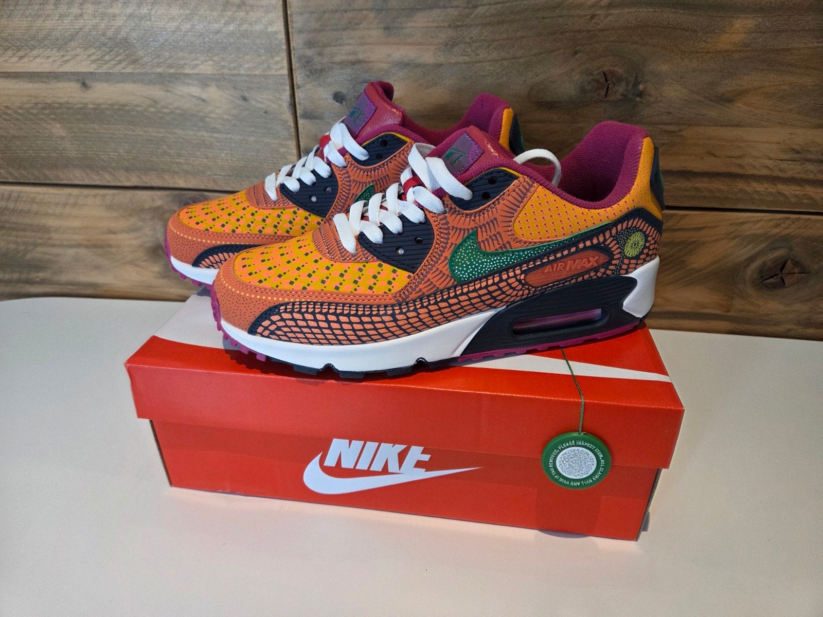 Nike air max 90, Dia de los Muertos, maat 43., Kleding | Heren, Schoenen, Ophalen of Verzenden, Nieuw, Overige kleuren