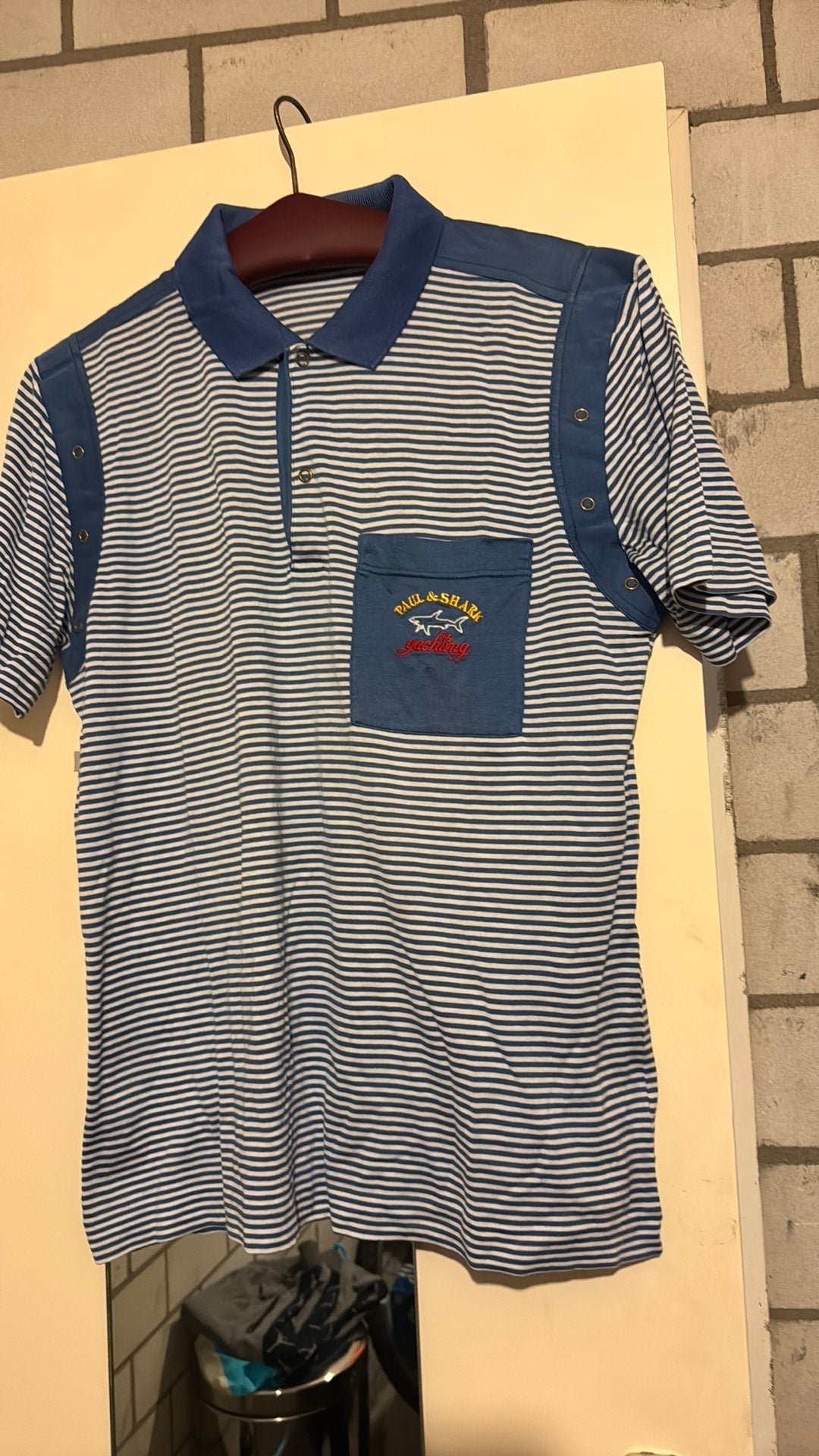 Paul shark polo, Ophalen of Verzenden, Zo goed als nieuw, Maat 48/50 (M), Blauw
