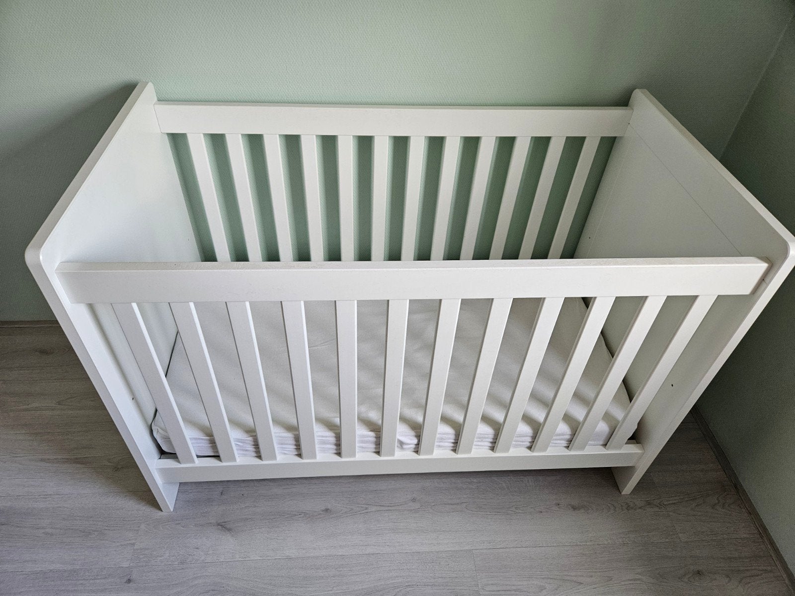 Kinderledikant wit 60x200 incl matras, Ophalen, Gebruikt, Jongetje of Meisje