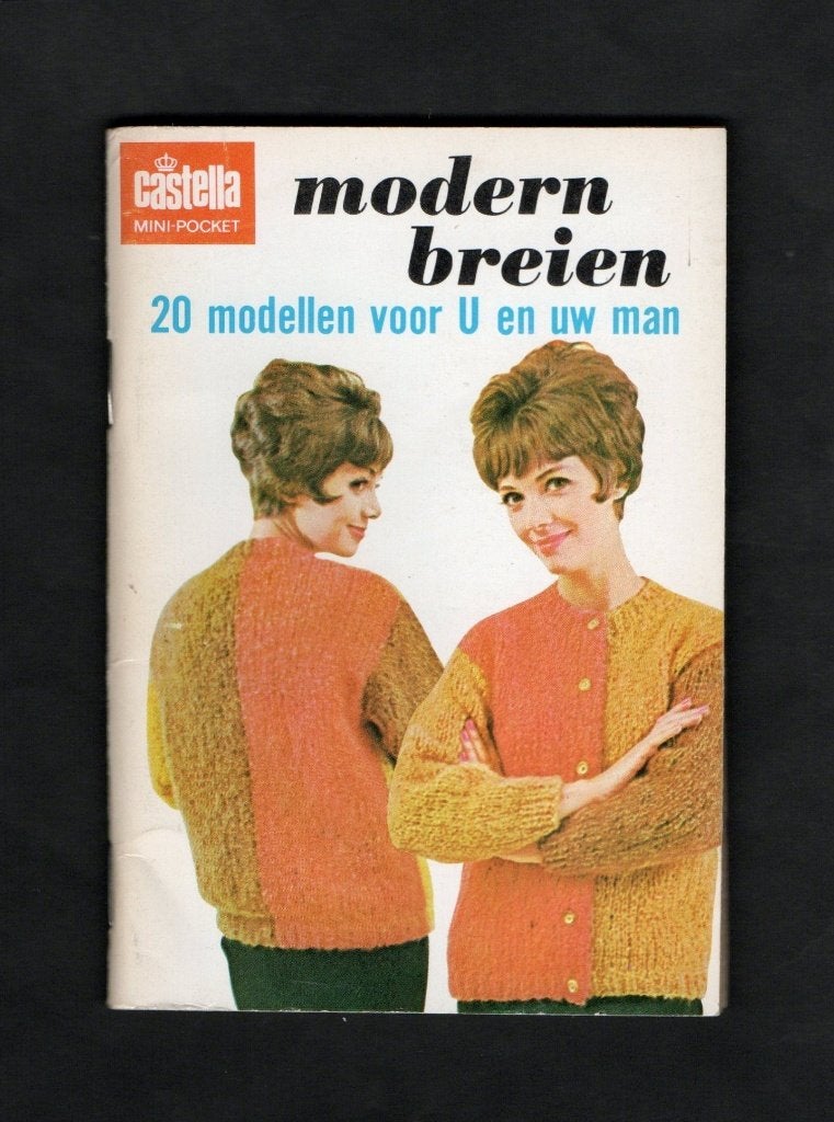 Breiboekje Modern Breien 20 Modellen voor U en uw Man 1965., Ophalen of Verzenden, Zo goed als nieuw