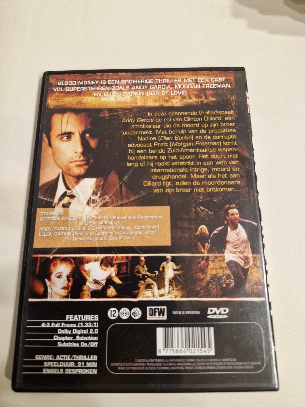 Blood Money DVD - Actiethriller met Andy Garcia, Vanaf 16 jaar, Nederlands, Actiethriller, Ophalen of Verzenden