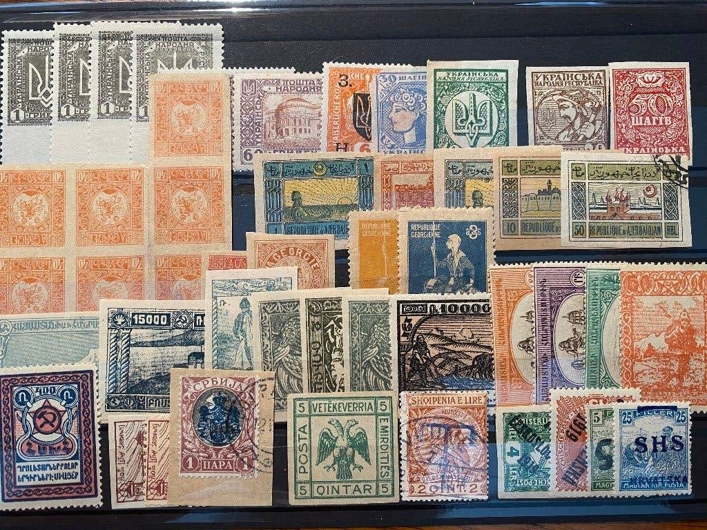 CURIOSA diverse bijzonderheden en 7 postale voorlopers, Verzenden, Buitenland