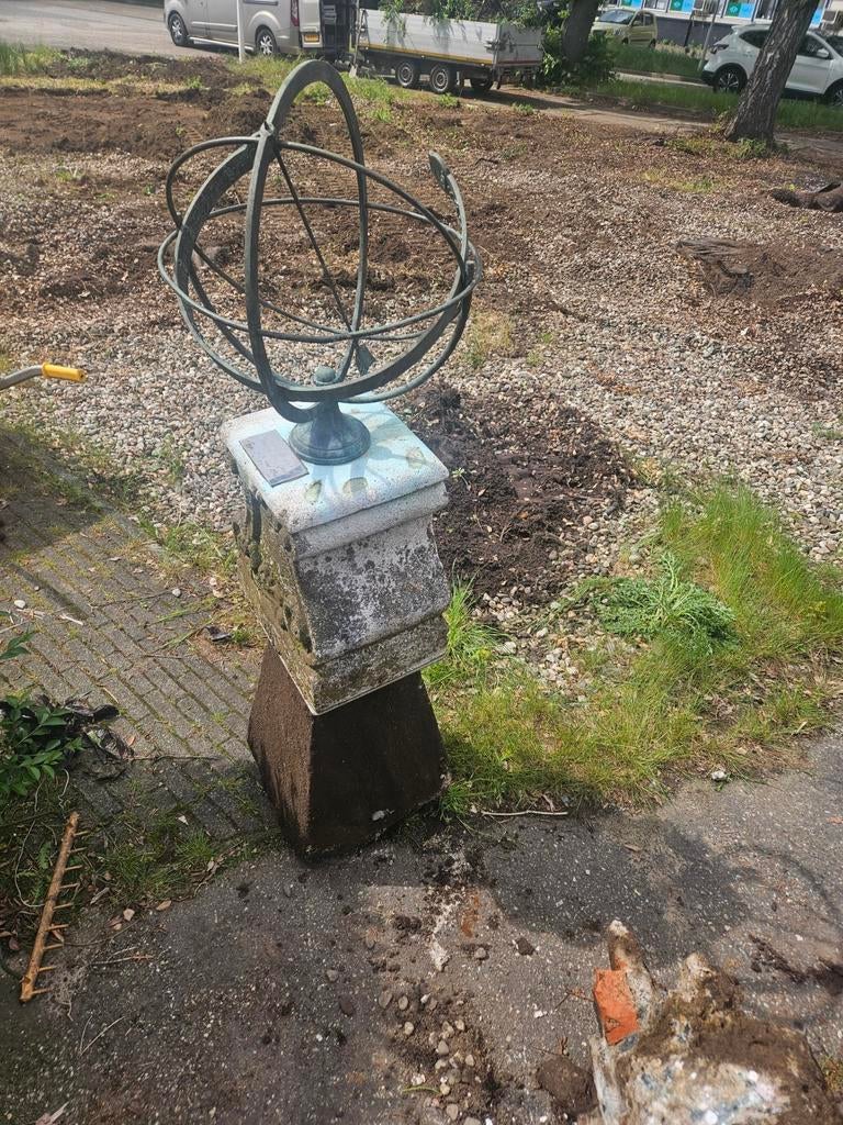 Te koop zonnewijzer uit 1974, Tuin en Terras, Zonnewijzers, Ophalen, Gebruikt