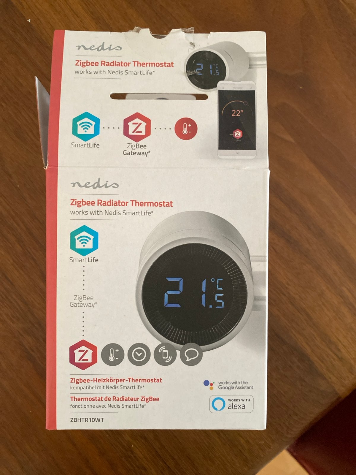 Nedis Zigbee Radiator Thermostaat - SmartLife, Doe-het-zelf en Verbouw, Thermostaten, Ophalen of Verzenden, Slimme thermostaat