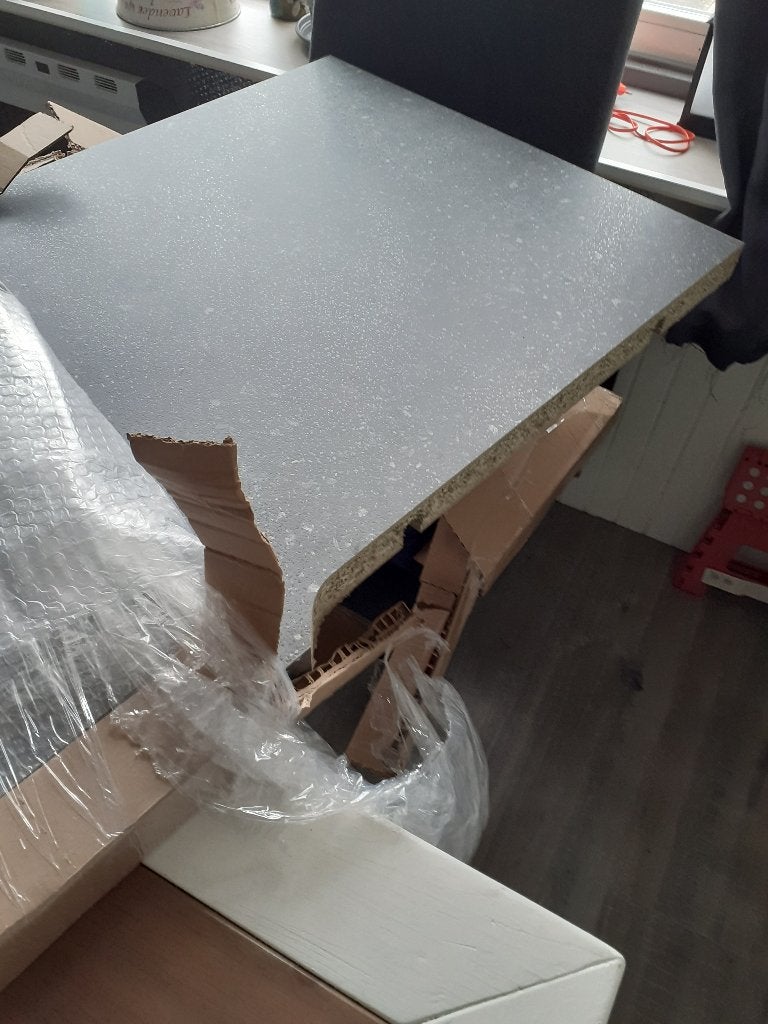 nieuw keukenblad, Huis en Inrichting, Ophalen, Nieuw, Grijs, 200 cm of meer