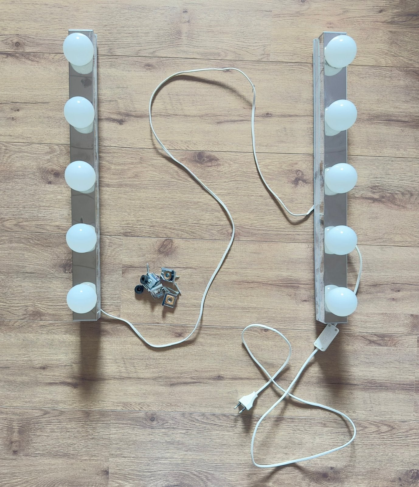 Spiegellampen voor make up tafel, Ophalen of Verzenden, Gebruikt, Zilver