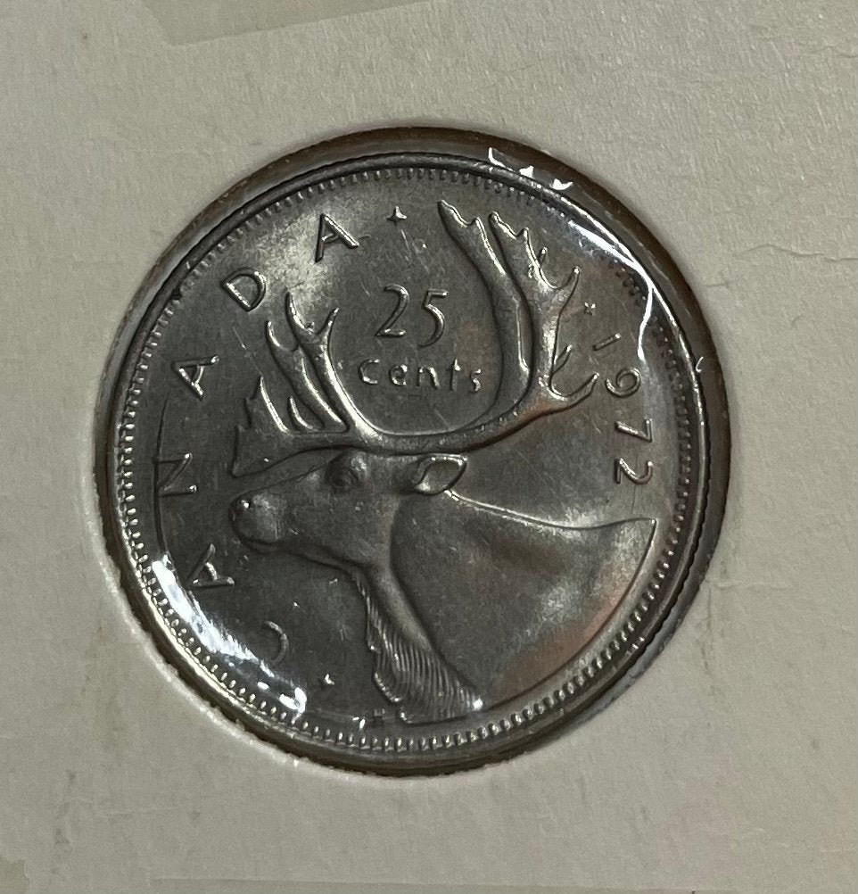 25 cent Canada 1972, Ophalen of Verzenden, Noord-Amerika
