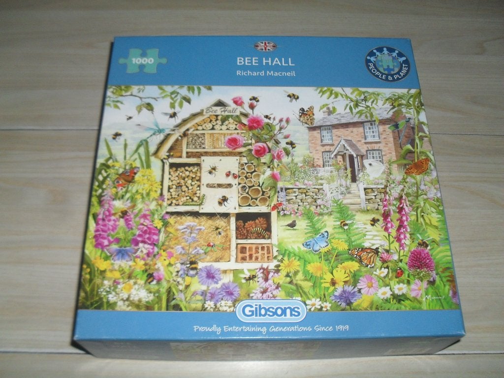 Gibsons puzzle 1000 stukjes Bee Hall, Ophalen, 500 t/m 1500 stukjes, Zo goed als nieuw, Legpuzzel