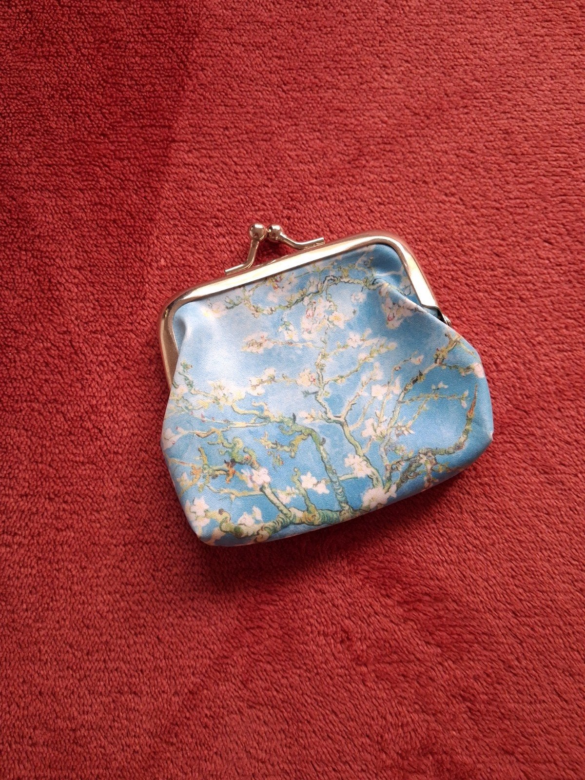 Portemonnee met Van Gogh's Amandelbloesem print, Overige merken, Blauw, Ophalen of Verzenden, Zo goed als nieuw