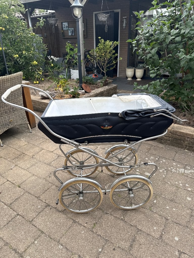 Vintage kinderwagen jaren 60/70.  T.e.a.b., Gebruikt, Met reiswieg, Ophalen, Kinderwagen