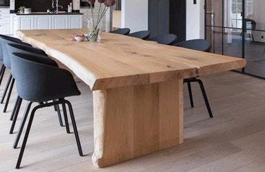 PRACHTIGE MASSIEVE BOOMSTAMTAFEL 4METER!  SALONTAFEL 2 METER, Ophalen, Rechthoekig, 50 tot 100 cm