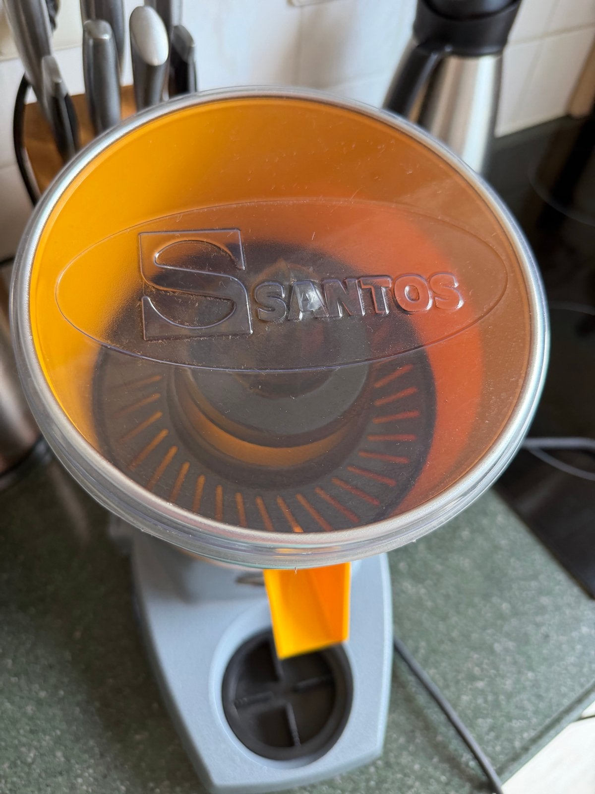 Santos Professionele Citruspers  juicer, Gebruikt, Ophalen of Verzenden, Vaatwasserbestendig, Minder dan 1 liter