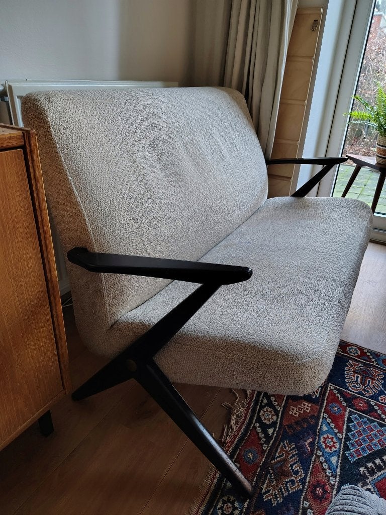 Schitterende tweezits van Bengt Ruda voor Nordiska Kompaniet, Ophalen, Gebruikt, Scandinavisch design uit de jaren ‘50, Tweepersoons