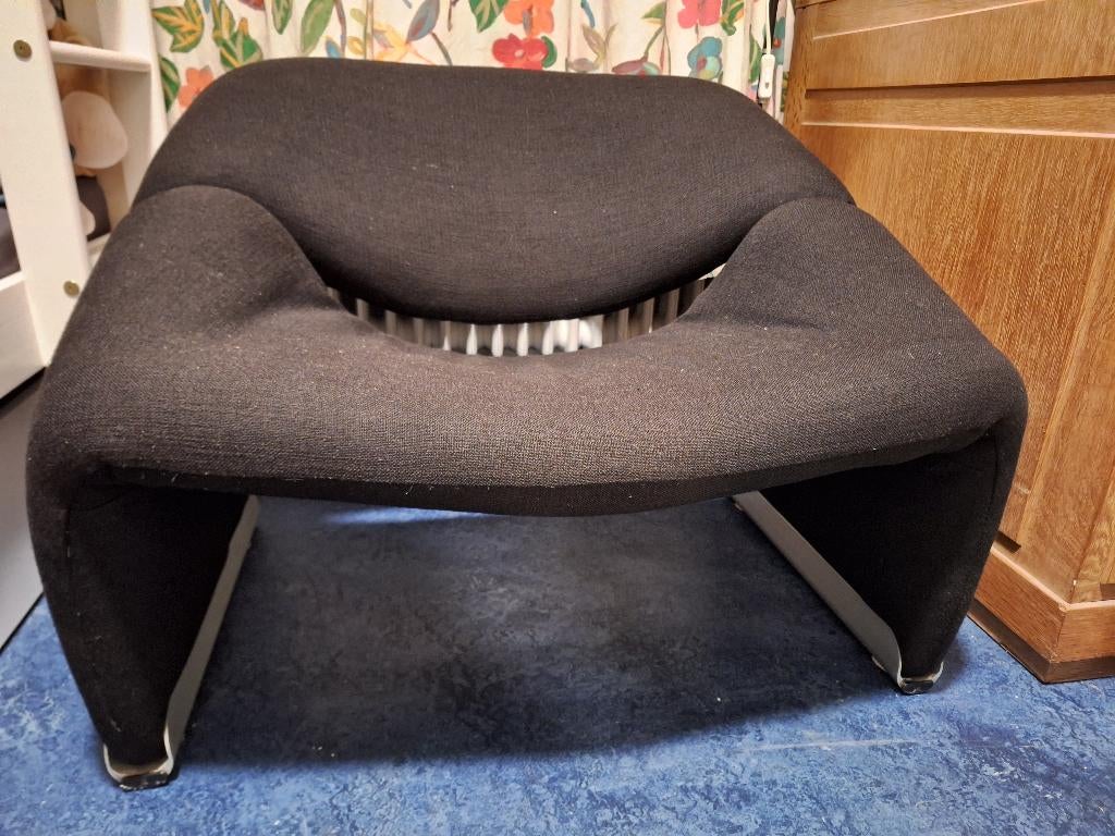 Fauteuil Artifort Type GROOVY zwart., Huis en Inrichting, Fauteuils, Ophalen, Zo goed als nieuw, 75 tot 100 cm, 50 tot 75 cm