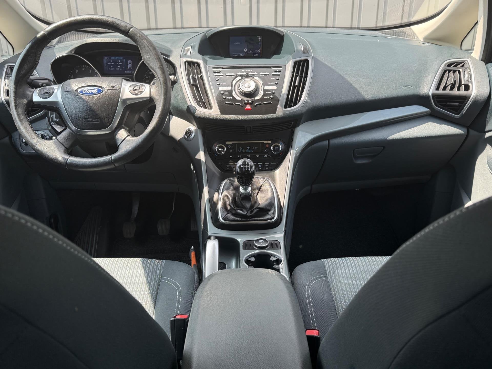 Ford C-Max 1.0 Edition Plus 2e Eigenaar,Trekhaak,Navi,Camera, Voorwielaandrijving, Euro 5, 125 pk, Gebruikt