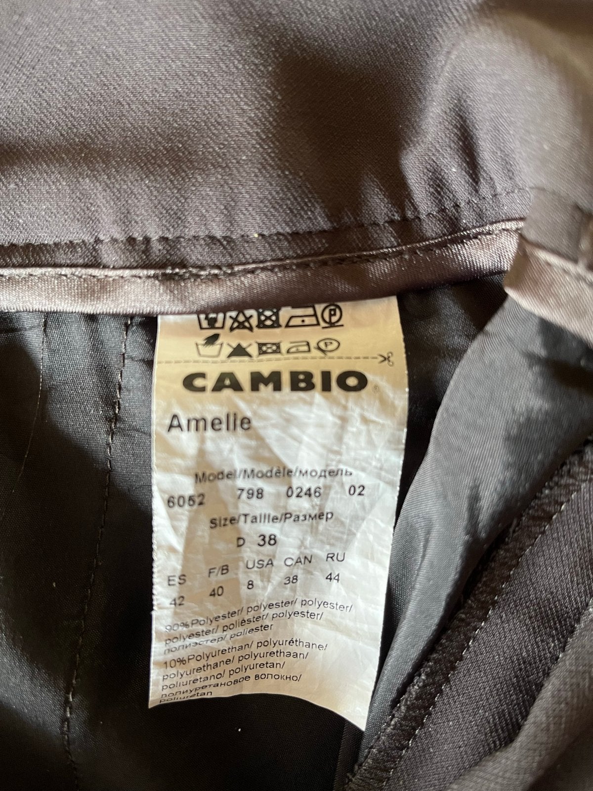 Cambio Amelie Broek - Donkergrijs/Antraciet, Maat 38, Kleding | Dames, Maat 38/40 (M), Ophalen of Verzenden, Gedragen, Grijs