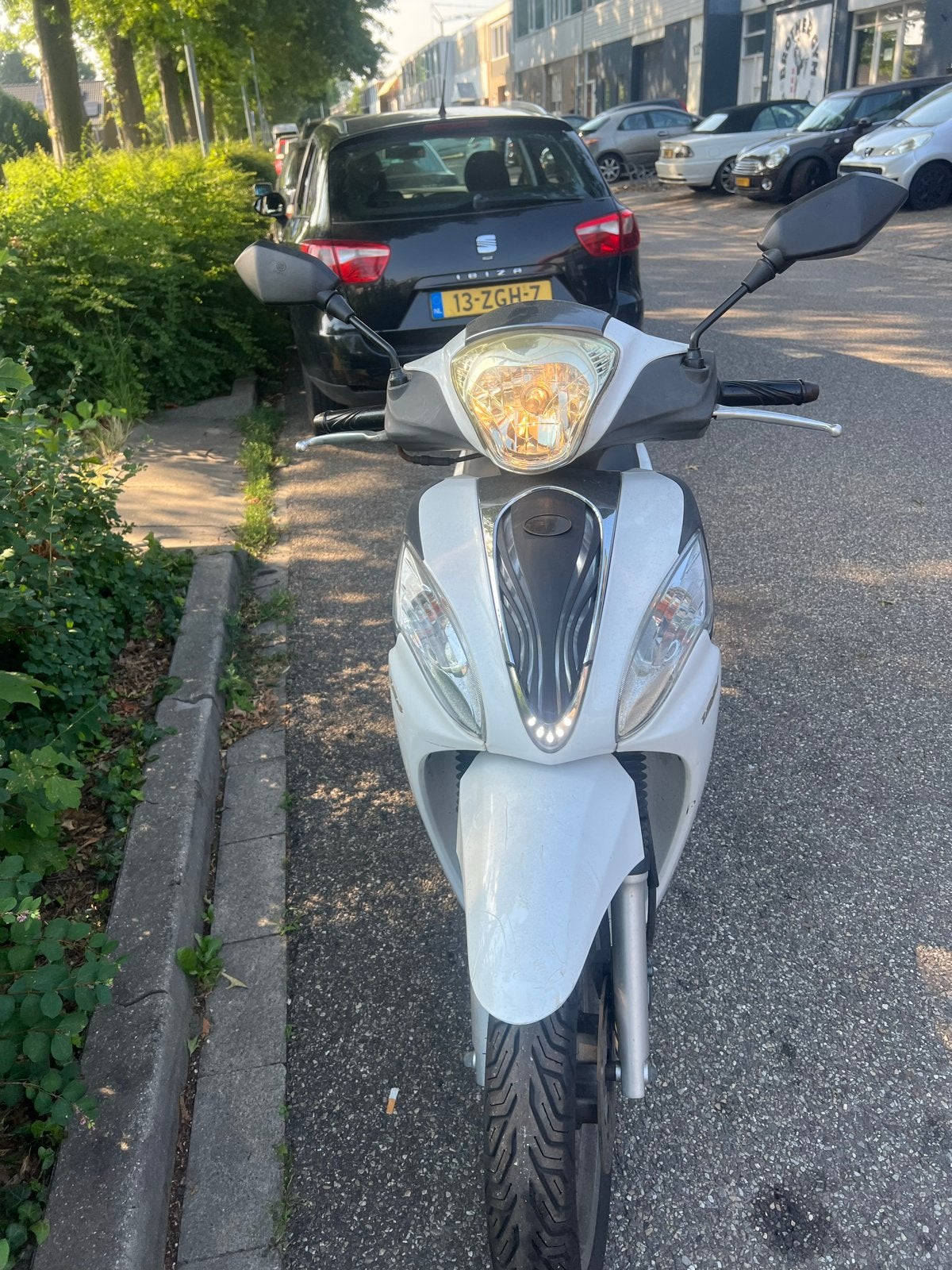 Kymco People one 125 cc- Wit, 14279 km, Fietsen en Brommers, Scooters | Kymco, Ophalen, Gebruikt, Overige modellen, 125 cc