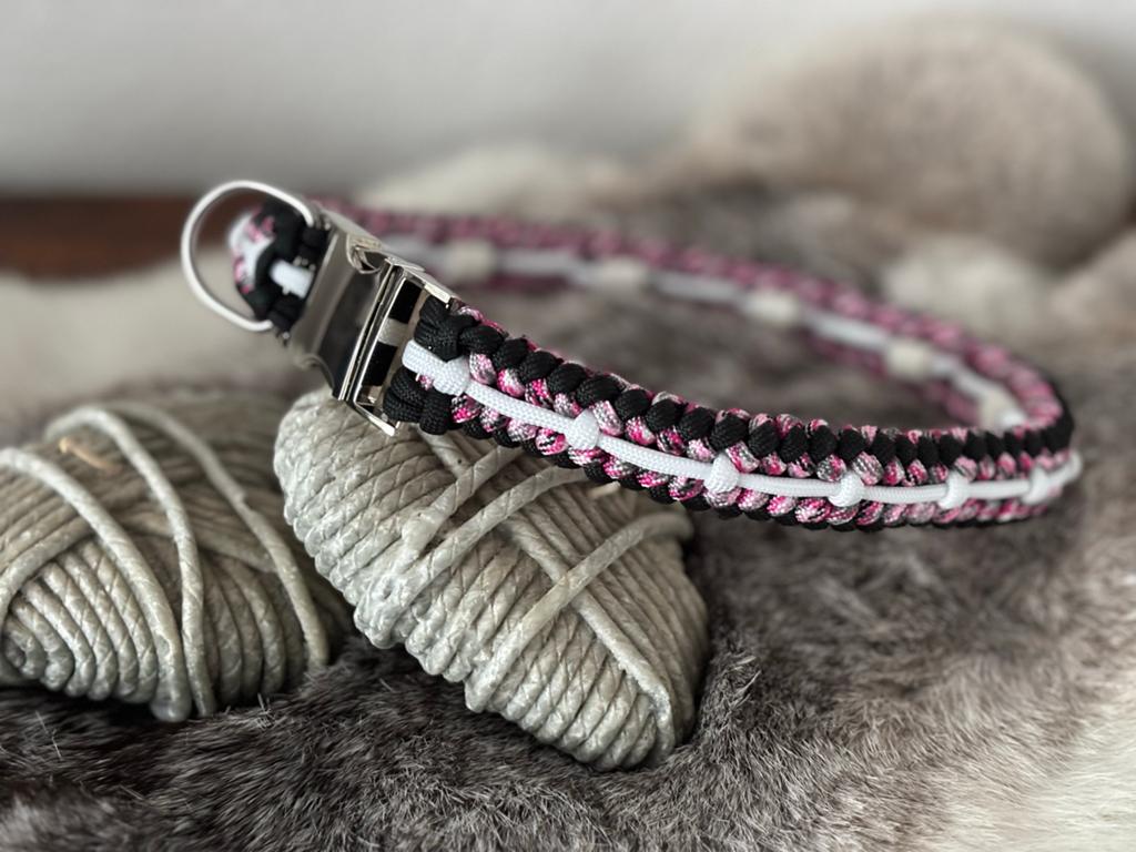 Halsband hond EMX kralen anti teek/vlo, Ophalen of Verzenden, Handgemaakt, Nieuw