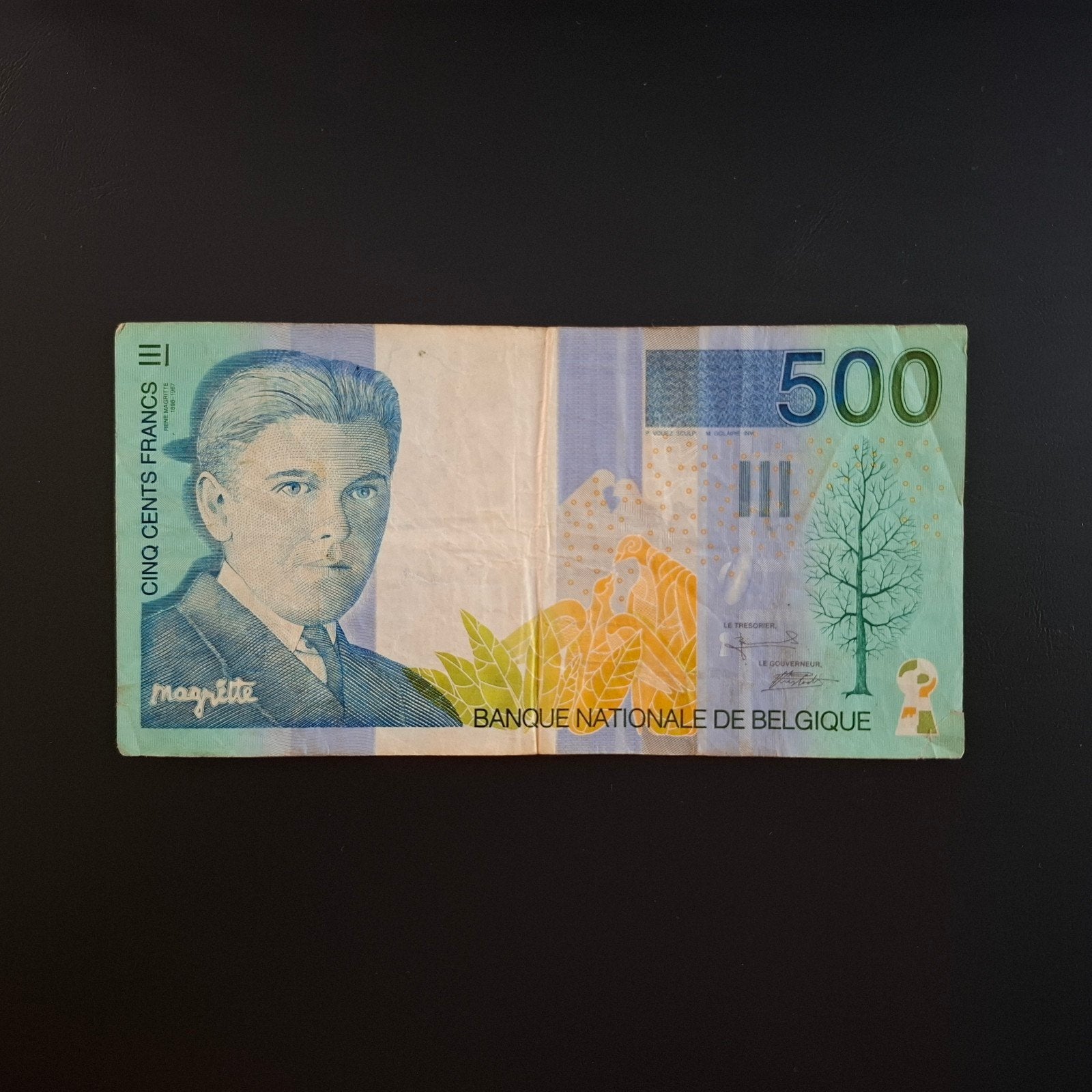 500 franc België #059, Verzenden, België, Los biljet
