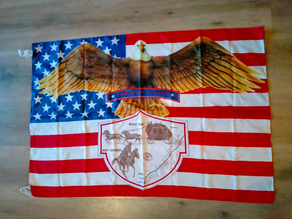 American Legend western USA logo vlag RARE, Ophalen of Verzenden, Zo goed als nieuw