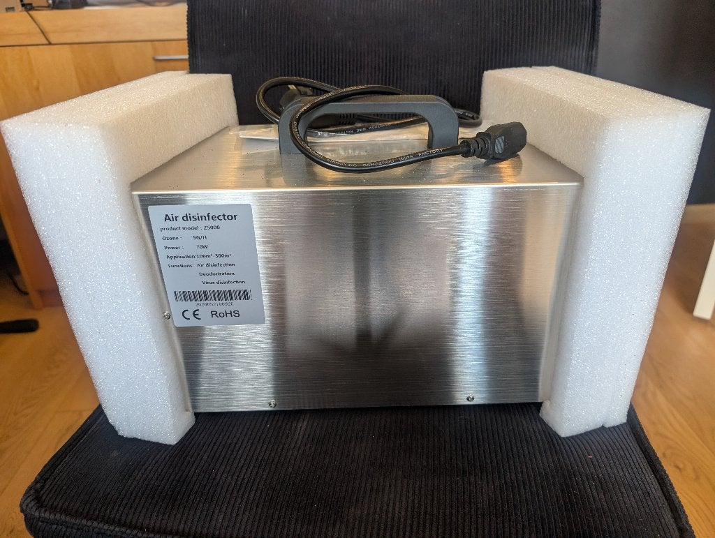 5000 MG/h ozongenerator luchtbehandelaar, Ophalen of Verzenden, Zo goed als nieuw, Luchtreiniger