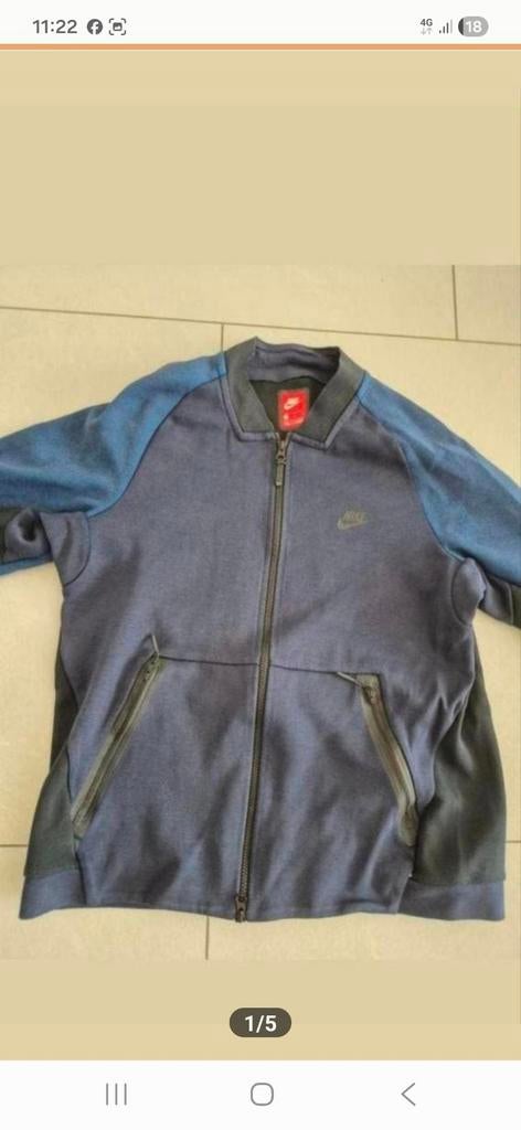Nike tech vest maat L, Kleding | Heren, Ophalen of Verzenden, Zo goed als nieuw, Grijs