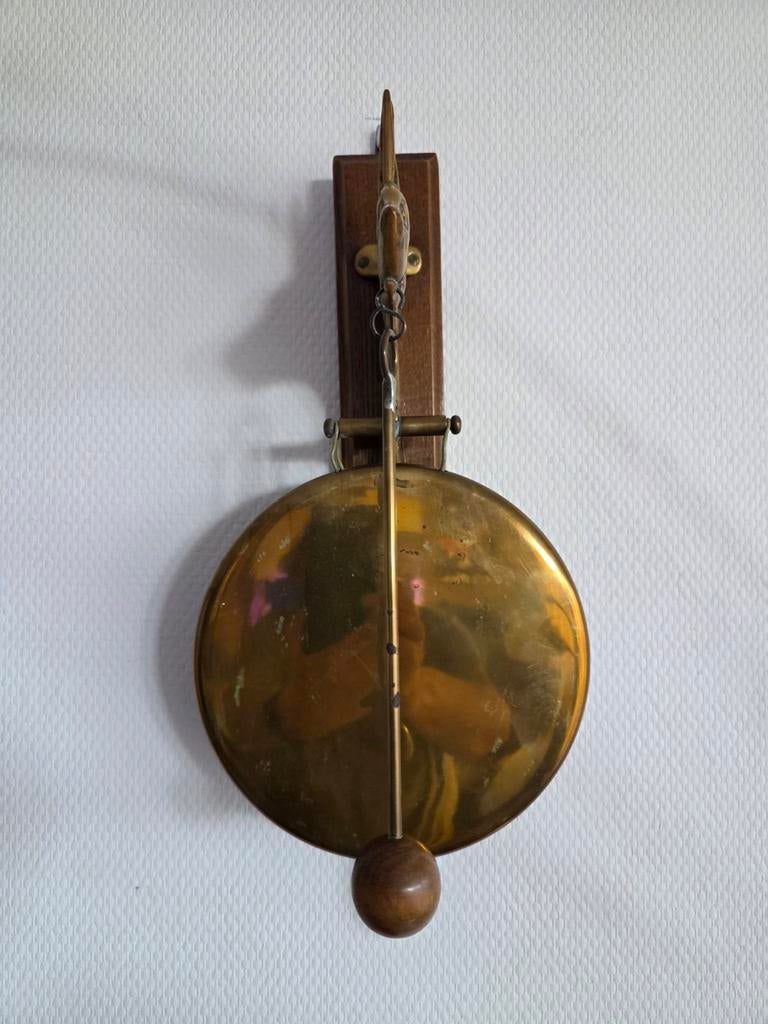 Antieke koperen gong met hondenkop, Ophalen of Verzenden
