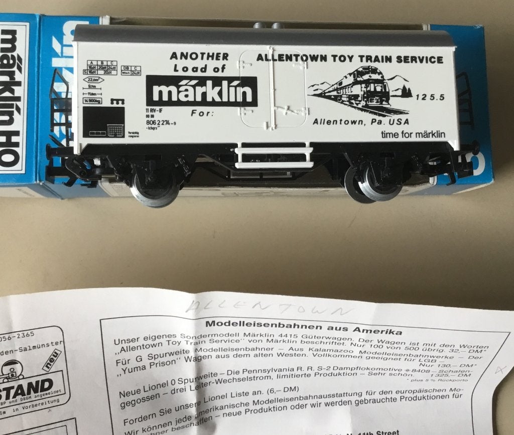 MäRKLIN # 4415.83518 ALLENTOWN TOY TRAIN USA nieuw in ORK, Wisselstroom, Ophalen of Verzenden, Märklin, Nieuw