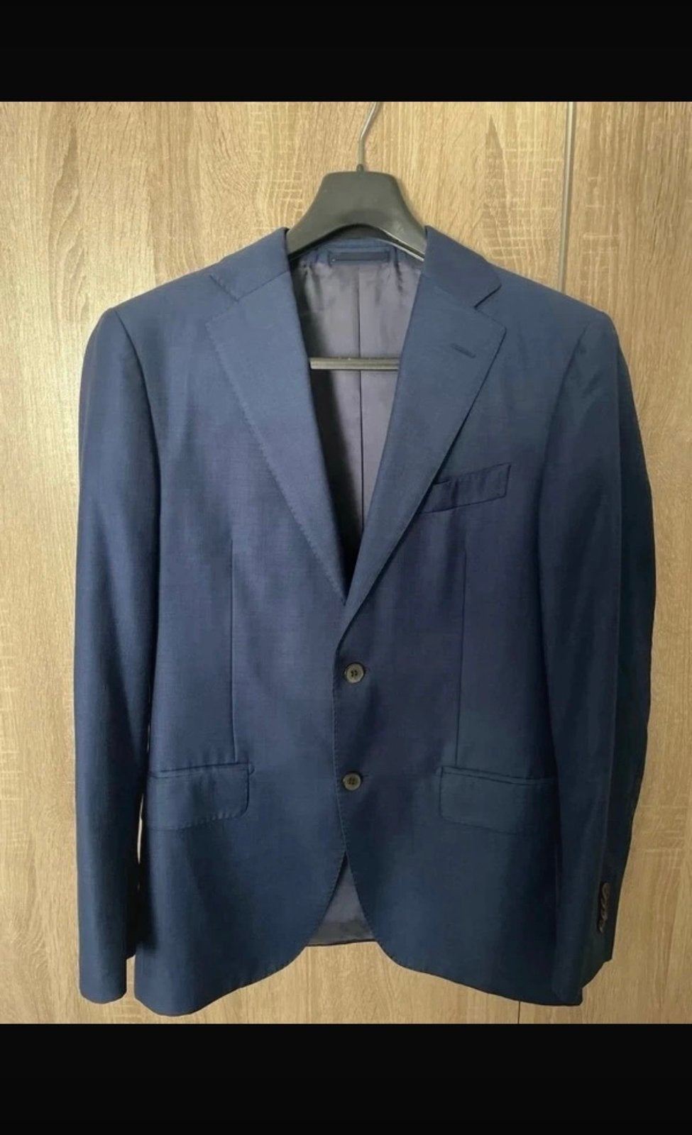 Suitsupply Pak - Donkerblauw, Pure Wol Super 110's, Ophalen of Verzenden, Zo goed als nieuw, Maat 48/50 (M), Blauw