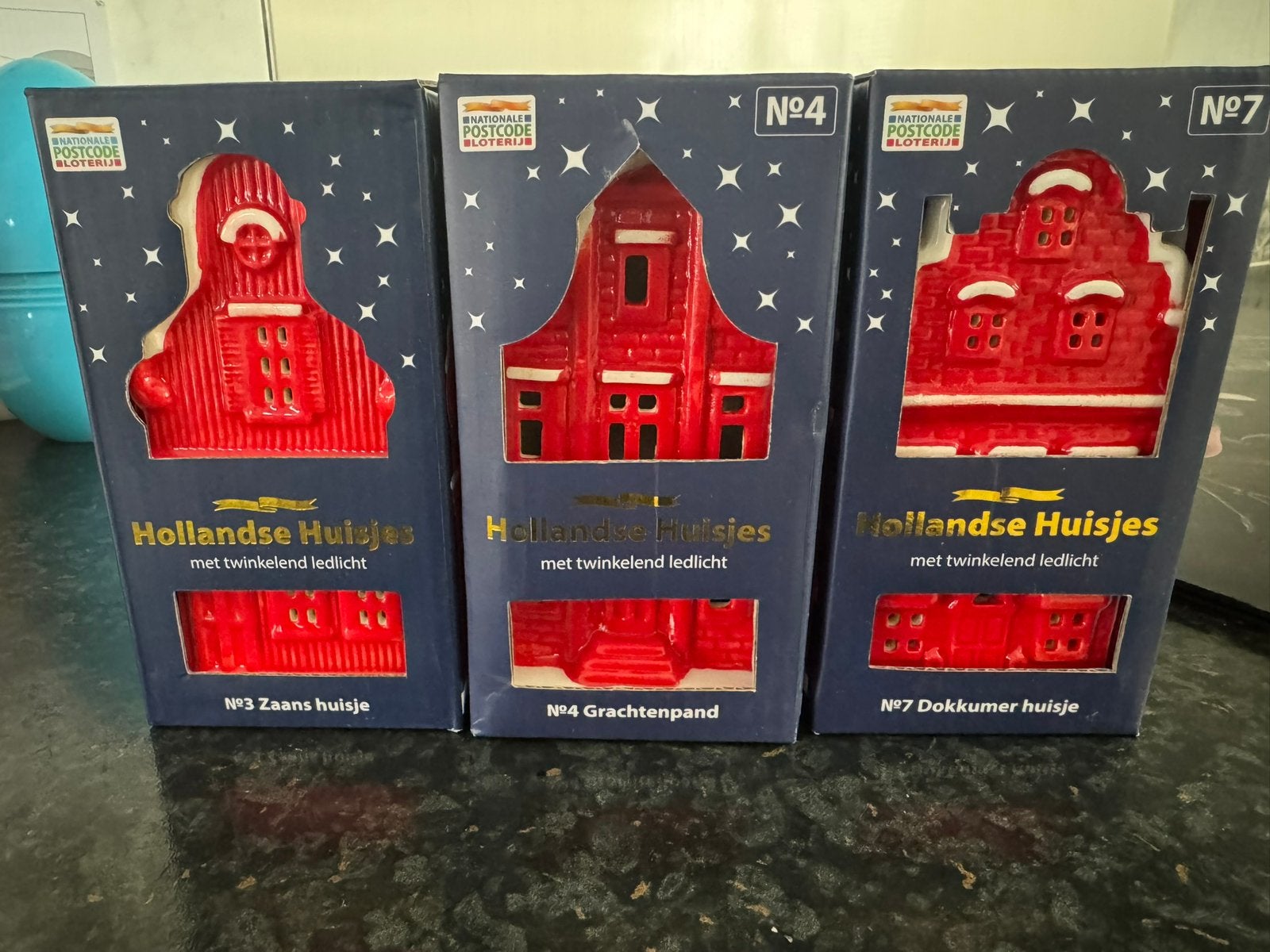 Nieuwe postcode loterij huisjes.  Nummer 3, 4 en 7., Diversen, Kerst, Ophalen of Verzenden, Nieuw