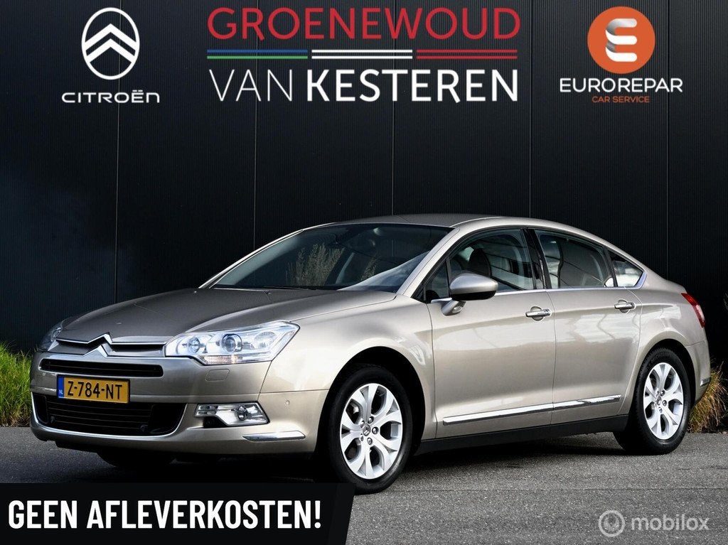 Citroen C5 2.0i 16V Exclusive I Automaat I 82.000km! I, Auto's, Citroën, Gebruikt, Zwart, 4 cilinders, Leder en Stof