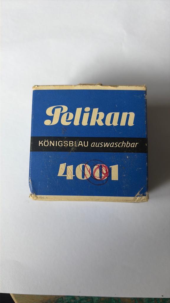 Leeg vintage Pelican inktflesje met originele verpakking., Ophalen of Verzenden, Gebruikt